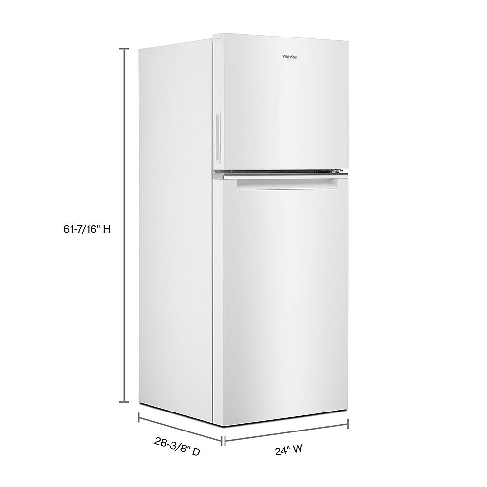 Alt View 1. Whirlpool - 11.6 Cu. Ft. Top-Freezer Counter-Depth Refrigerator - White.