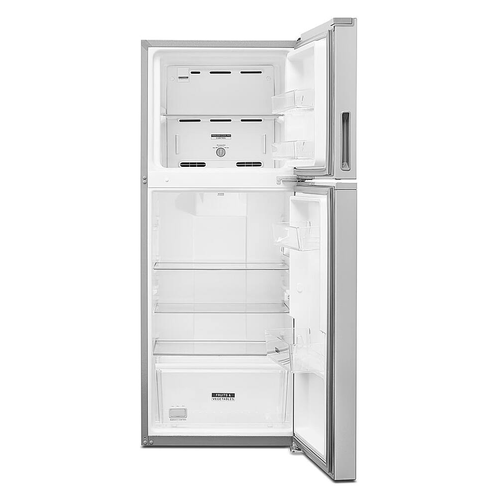 Angle. Whirlpool - 11.6 Cu. Ft. Top-Freezer Counter-Depth Refrigerator - Fingerprint Resistant Stainless Steel.