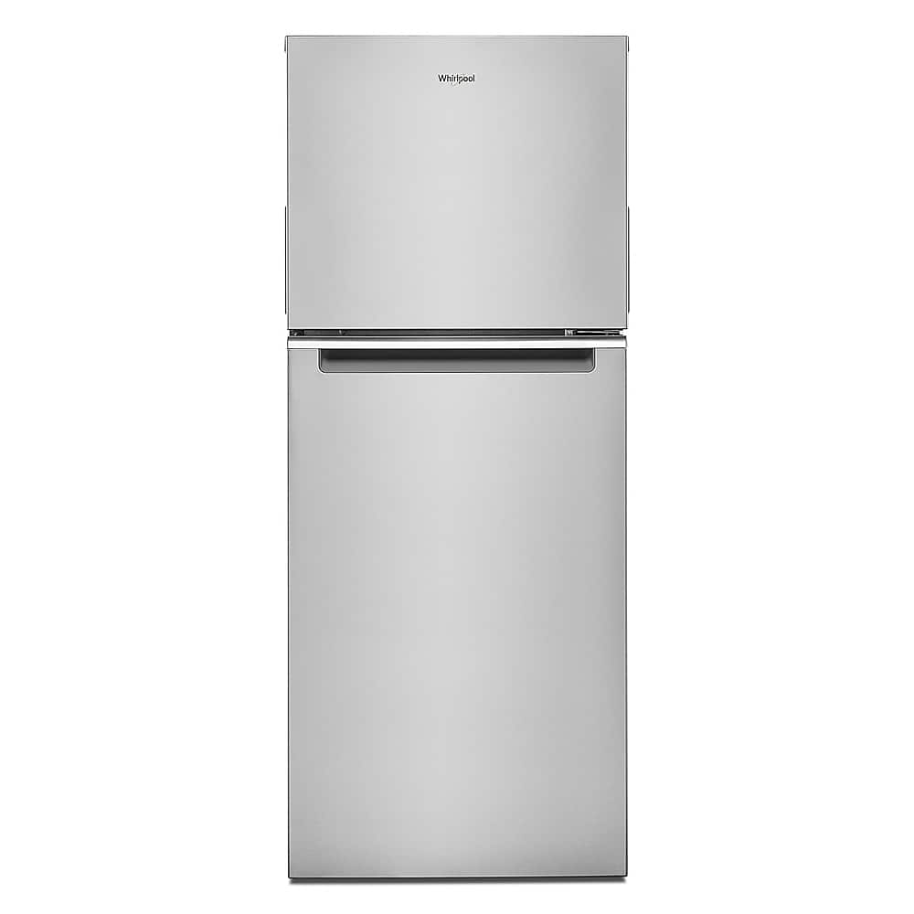 Whirlpool - 11.6 Cu. Ft. Top-Freezer Counter-Depth Refrigerator - Stainless Steel - Front_Zoom