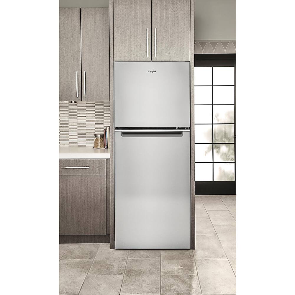 Alt View 12. Whirlpool - 11.6 Cu. Ft. Top-Freezer Counter-Depth Refrigerator - Fingerprint Resistant Stainless Steel.