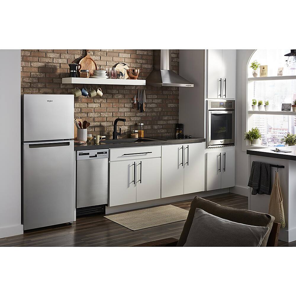 Alt View 13. Whirlpool - 11.6 Cu. Ft. Top-Freezer Counter-Depth Refrigerator - Fingerprint Resistant Stainless Steel.