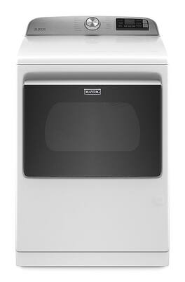 Maytag - 7.4 Cu. Ft. Smart Gas Dryer with Steam and Extra Power Button - White