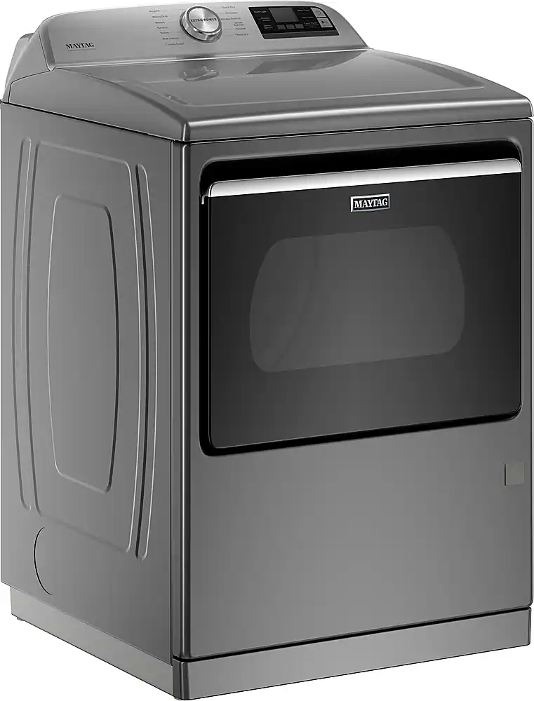 Cycle Heating Button Maytag 7.4 Cu. Ft. Smart Gas Dryer with Steam and Extra Power Button ...