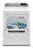 Left. Maytag - 7.4 Cu. Ft. Smart Electric Dryer with Extra Power Button - White.