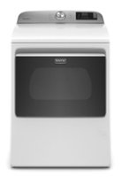 Maytag - 7.4 Cu. Ft. Smart Gas Dryer with Extra Power Button - White - Front_Zoom