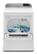 Left. Maytag - 7.4 Cu. Ft. Smart Gas Dryer with Extra Power Button - White.
