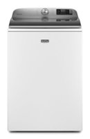 Maytag - 5.2 Cu. Ft. High Efficiency Smart Top Load Washer with Extra Power Button - White - Front_Zoom
