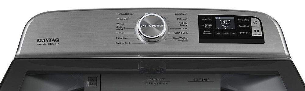 Alt View 11. Maytag - 5.2 Cu. Ft. High Efficiency Smart Top Load Washer with Extra Power Button - White.