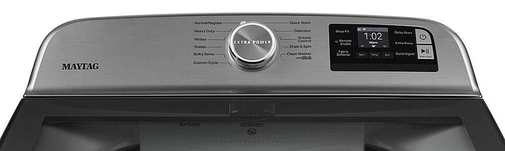 Alt View 11. Maytag - 4.7 Cu. Ft. Smart Top Load Washer with Extra Power Button - White.