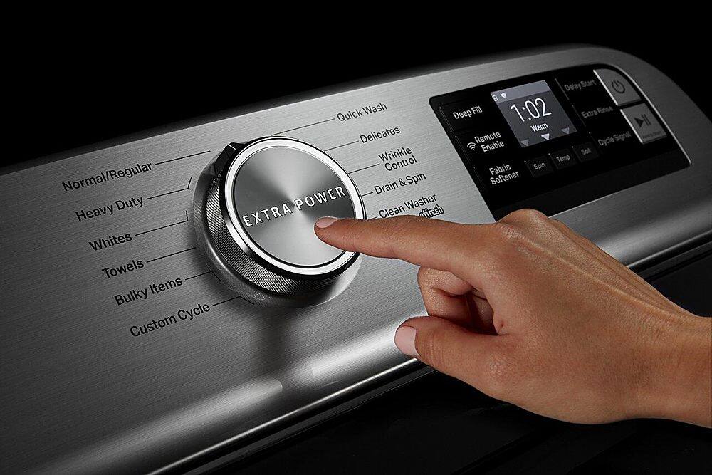 Alt View 17. Maytag - 4.7 Cu. Ft. Smart Top Load Washer with Extra Power Button - White.