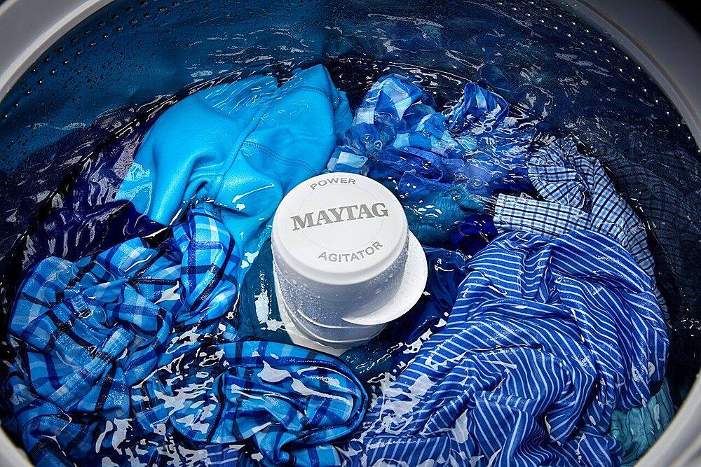 Alt View 19. Maytag - 4.7 Cu. Ft. Smart Top Load Washer with Extra Power Button - White.