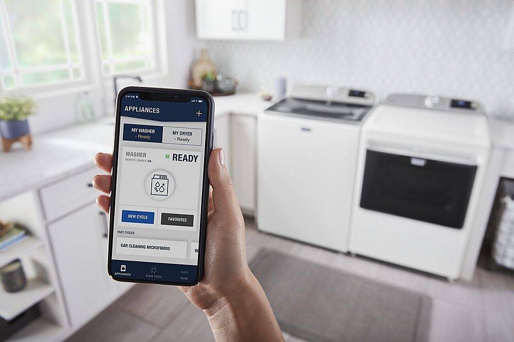 Alt View 23. Maytag - 4.7 Cu. Ft. Smart Top Load Washer with Extra Power Button - White.