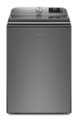 Front. Maytag - 5.3 Cu. Ft. High Efficiency Smart Top Load Washer with Extra Power Button - Metallic Slate.