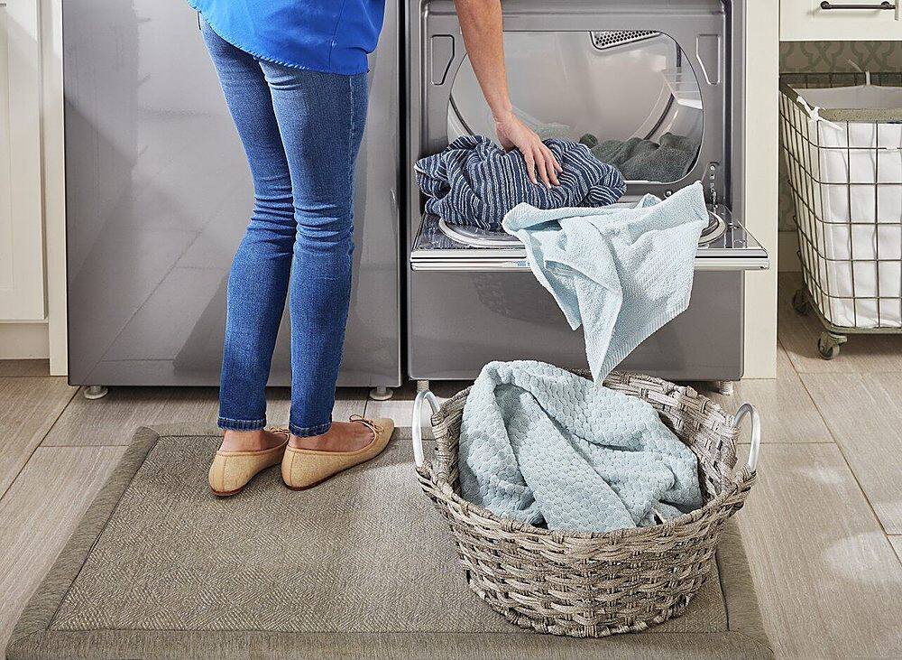 Alt View 22. Maytag - 7.4 Cu. Ft. Smart Gas Dryer with Extra Power Button - Metallic Slate.