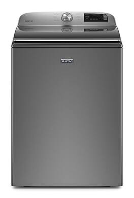 Maytag - 4.7 Cu. Ft. High Efficiency Smart Top Load Washer with Extra Power Button - Metallic Slate