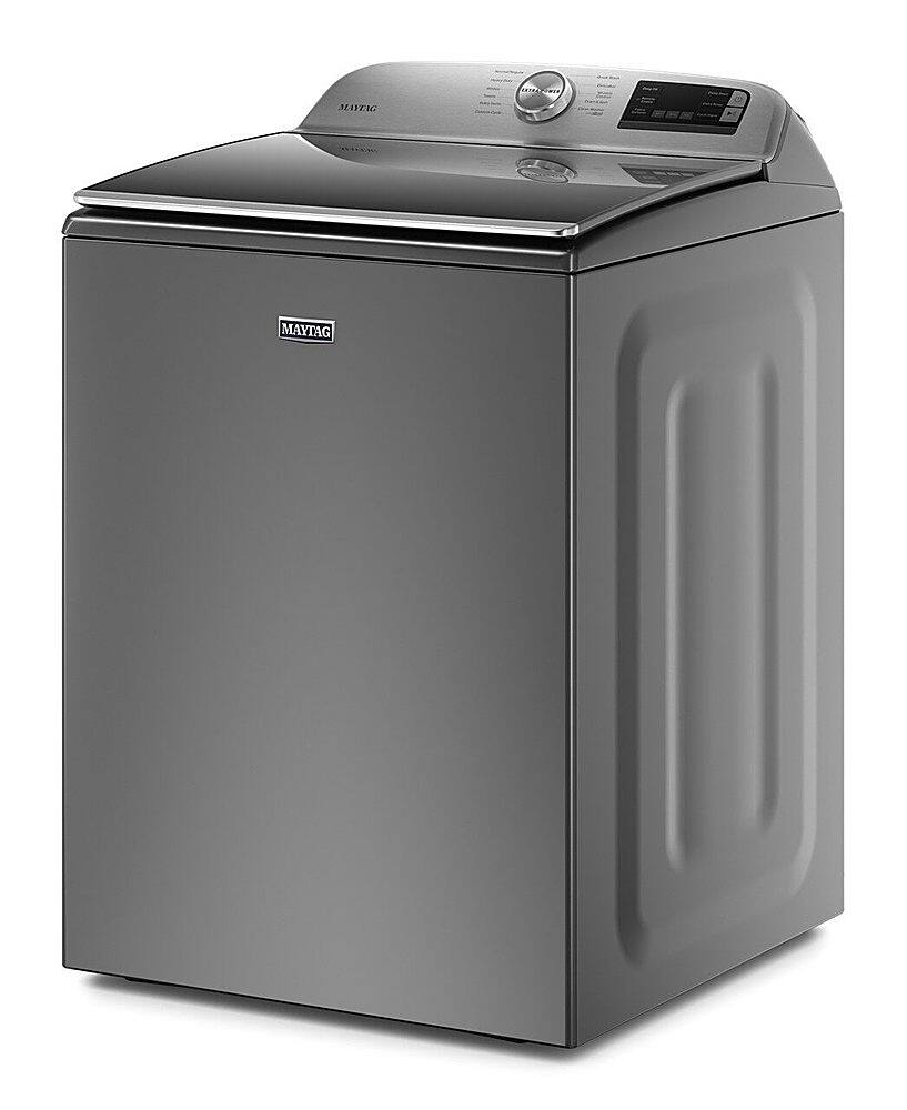 Alt View 12. Maytag - 4.7 Cu. Ft. High Efficiency Smart Top Load Washer with Extra Power Button - Metallic Slate.