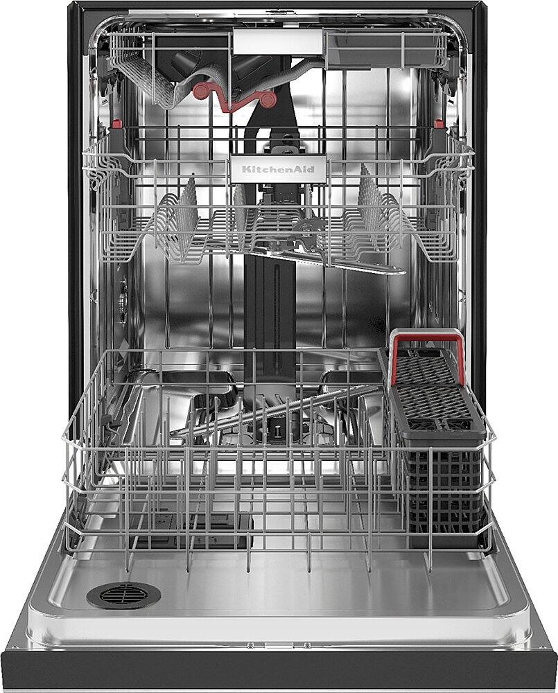 Alt View 11. KitchenAid - Front Control Built-In Dishwasher with Stainless Steel Tub, FreeFlex Third Rack, 44dBA - Stainless Steel.
