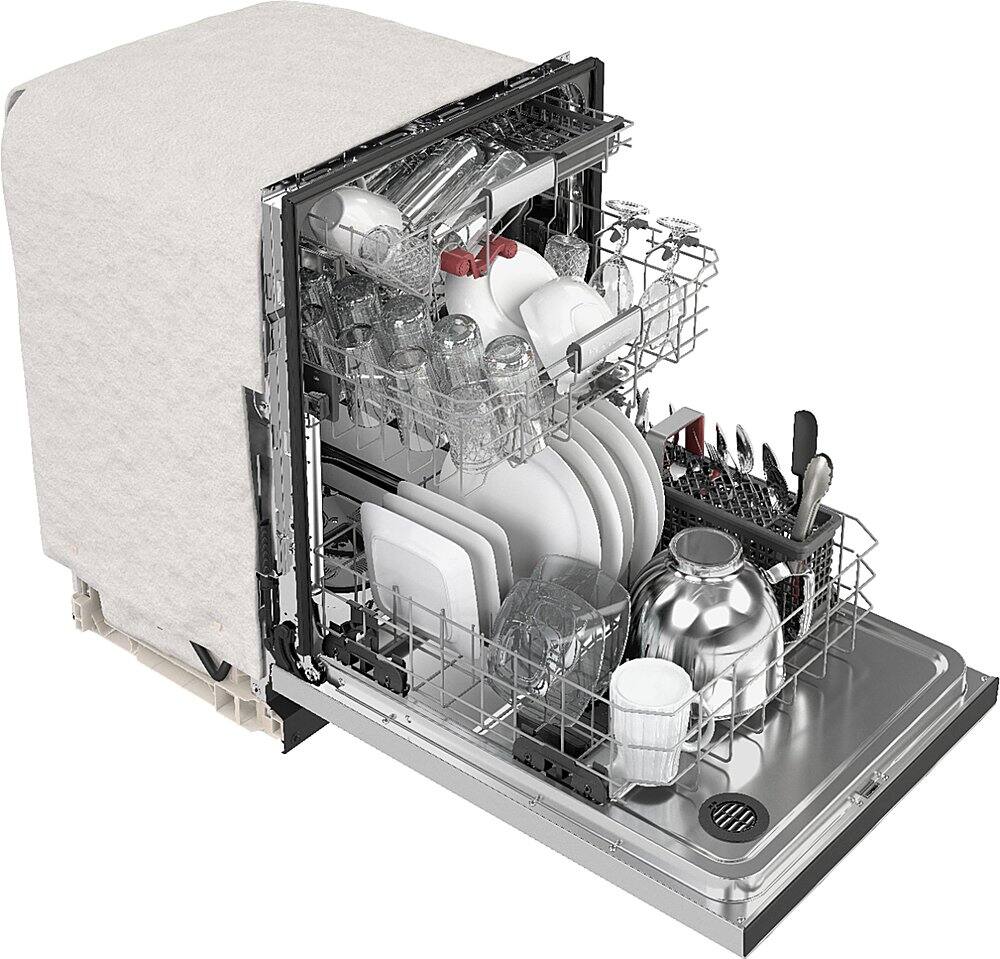 Alt View 14. KitchenAid - Front Control Built-In Dishwasher with Stainless Steel Tub, FreeFlex Third Rack, 44dBA - Stainless Steel.