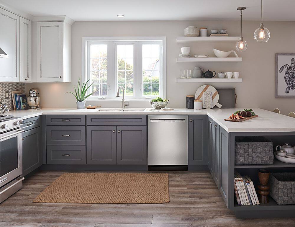 Alt View 23. KitchenAid - Front Control Built-In Dishwasher with Stainless Steel Tub, FreeFlex Third Rack, 44dBA - Stainless Steel.