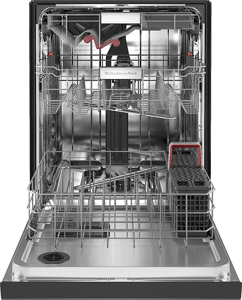 Alt View 11. KitchenAid - Front Control Built-In Dishwasher with Stainless Steel Tub, FreeFlex Third Rack, 44dBA - Black Stainless with PrintShield Finish.