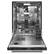 Angle. KitchenAid - 24" Top Control Built-In Dishwasher with Stainless Steel Tub, FreeFlex, 3rd Rack, 44dBA - Stainless Steel.