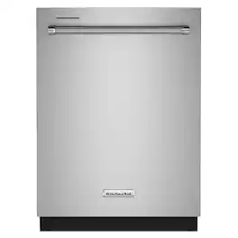 KitchenAid - 24" Top Control Built-In Tub Dishwasher with 3rd Rack, FreeFlex, 44dBA - Stainless Steel