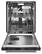 Angle. KitchenAid - Top Control Built-In Dishwasher with Stainless Steel Tub, FreeFlex 3rd Rack, 44dBA - Black stainless steel.