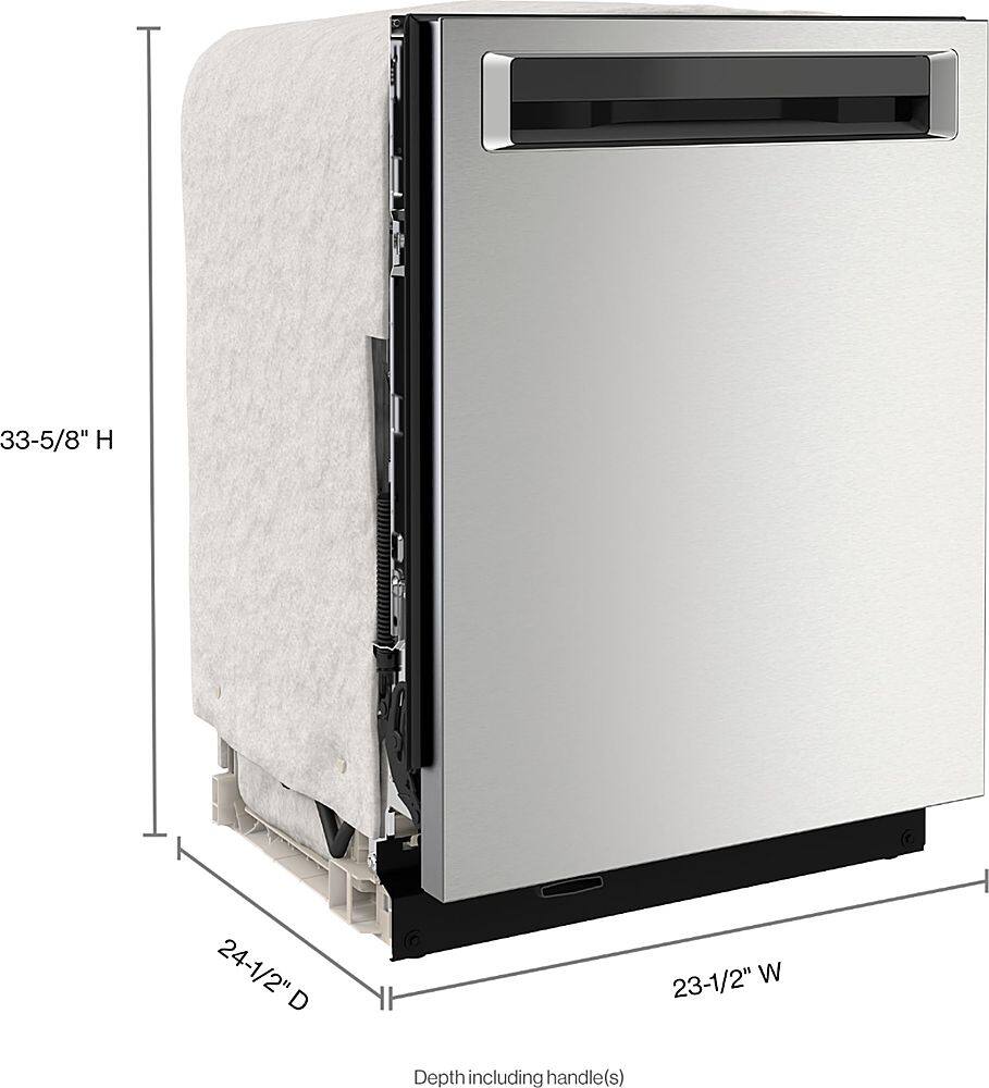 Alt View 14. KitchenAid - Top Control Built-In Dishwasher with Stainless Steel Tub, FreeFlex Third Rack, 44dBA - Stainless Steel.