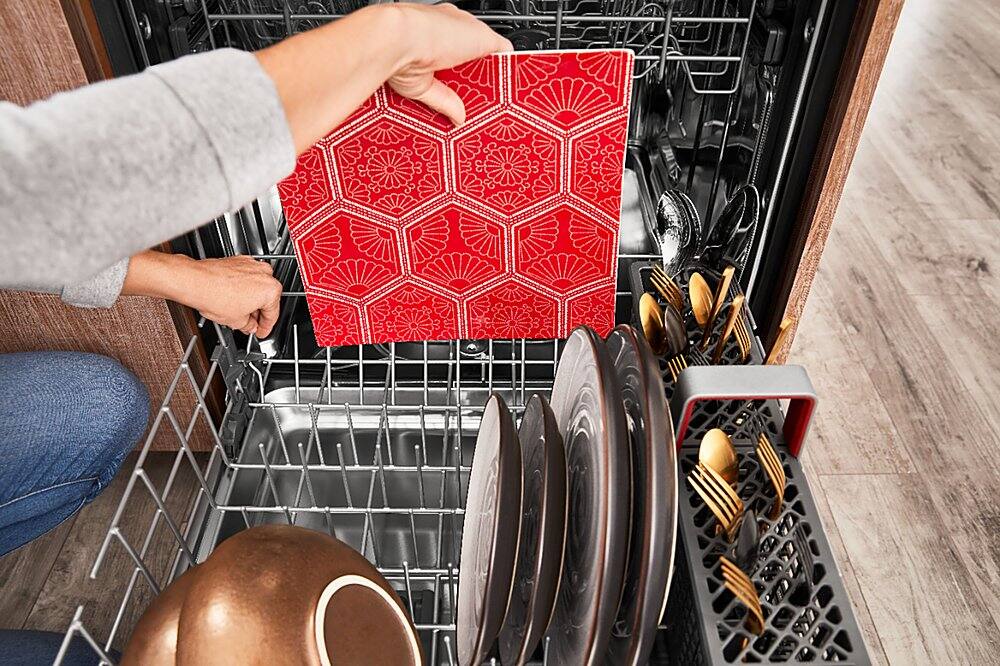 Alt View 23. KitchenAid - Top Control Built-In Dishwasher with Stainless Steel Tub, FreeFlex Third Rack, 44dBA - Stainless Steel.