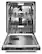 Angle. KitchenAid - Top Control Built-In Dishwasher with Stainless Steel Tub, 3rd Rack, 44dBA - Stainless steel.