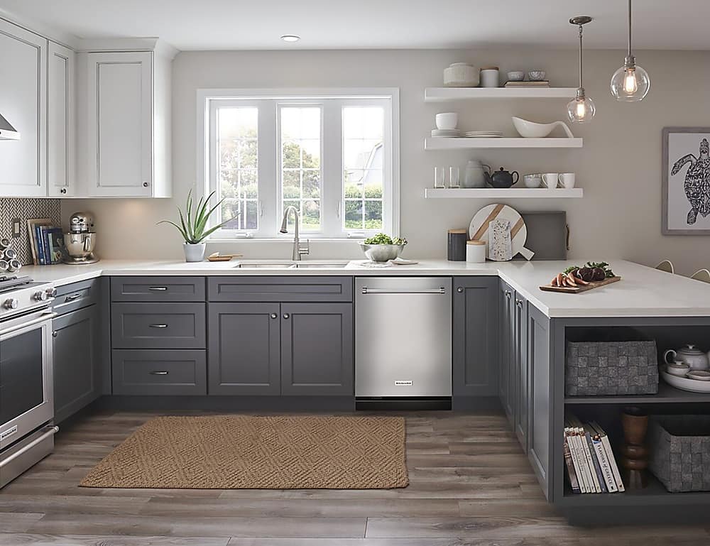 Alt View 23. KitchenAid - Top Control Built-In Dishwasher with Stainless Steel Tub, 3rd Rack, 44dBA - Stainless steel.