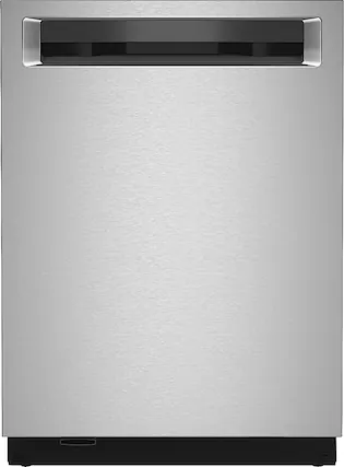 Front. KitchenAid - Top Control Built-In Dishwasher with Stainless Steel Tub, 3rd Rack, 44dBA - Stainless steel.