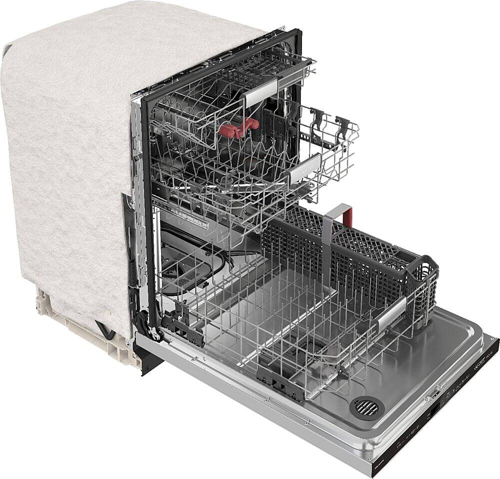 Alt View 11. KitchenAid - Top Control Built-In Dishwasher with Stainless Steel Tub, 3rd Rack, 44dBA - Stainless steel.