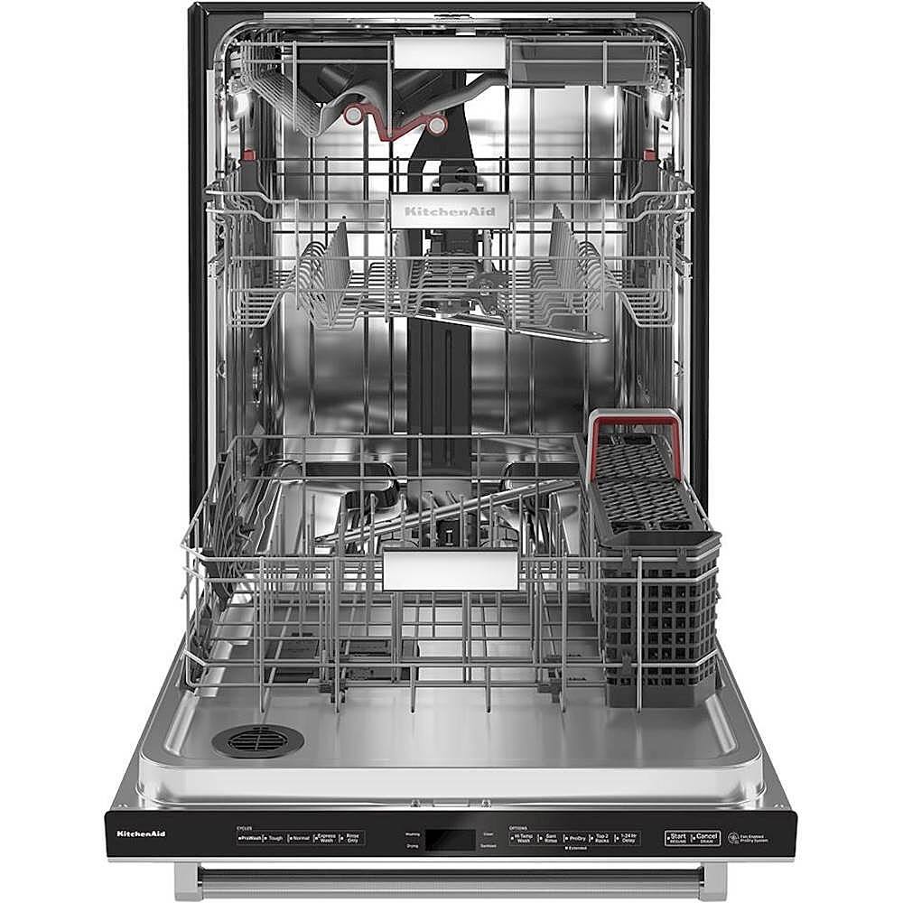 Alt View 12. KitchenAid - 24" Top Control Built-In Dishwasher with Stainless Steel Tub, FreeFlex and LED Interior Lighting, 3rd Rack, 44dBA - Stainless Steel.