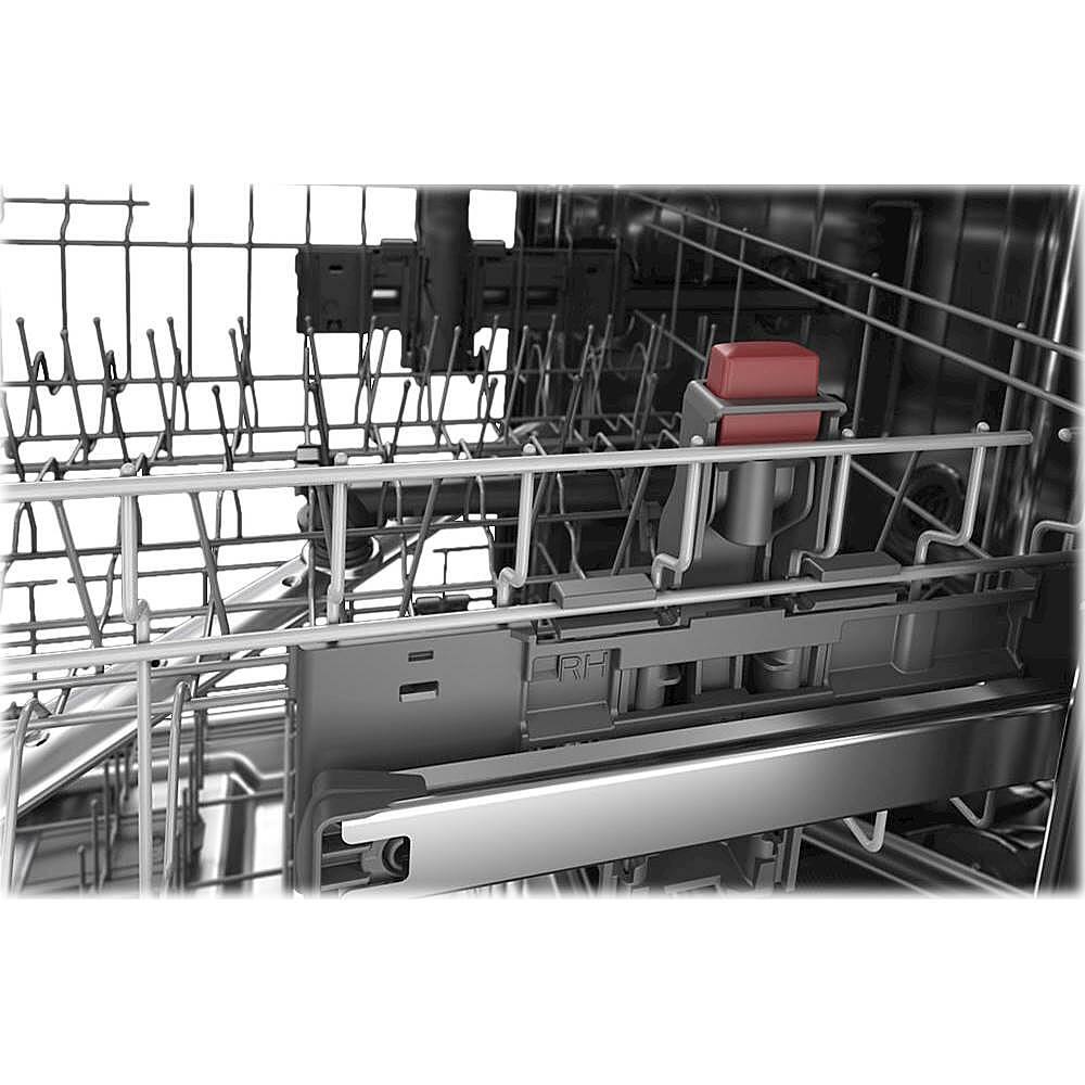 Alt View 14. KitchenAid - Top Control Built-In Dishwasher with Stainless Steel Tub, FreeFlex 3rd Rack, 44dBA - Black Stainless With PrintShield Finish.