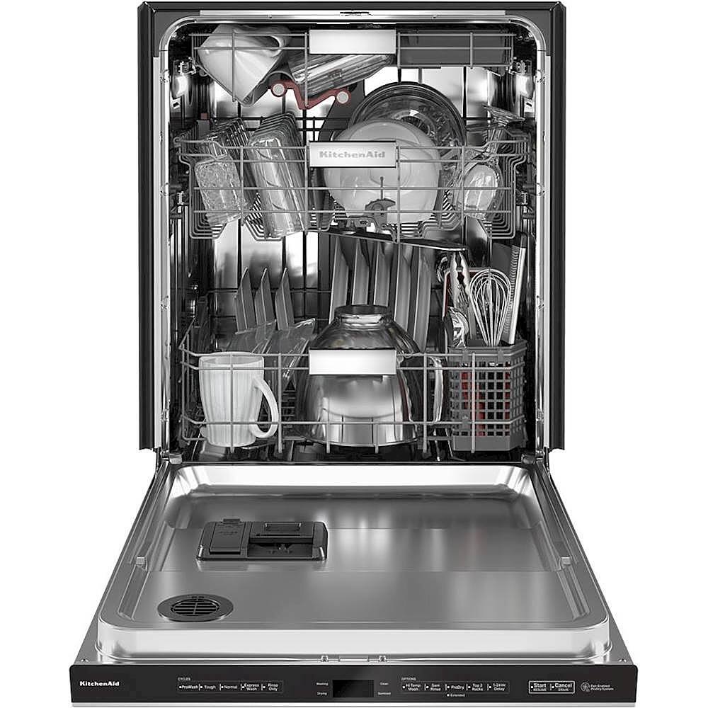 Alt View 11. KitchenAid - 24" Top Control Built-in Stainless Steel Tub Dishwasher with FreeFlex Third Rack and 44dBA - Stainless Steel.