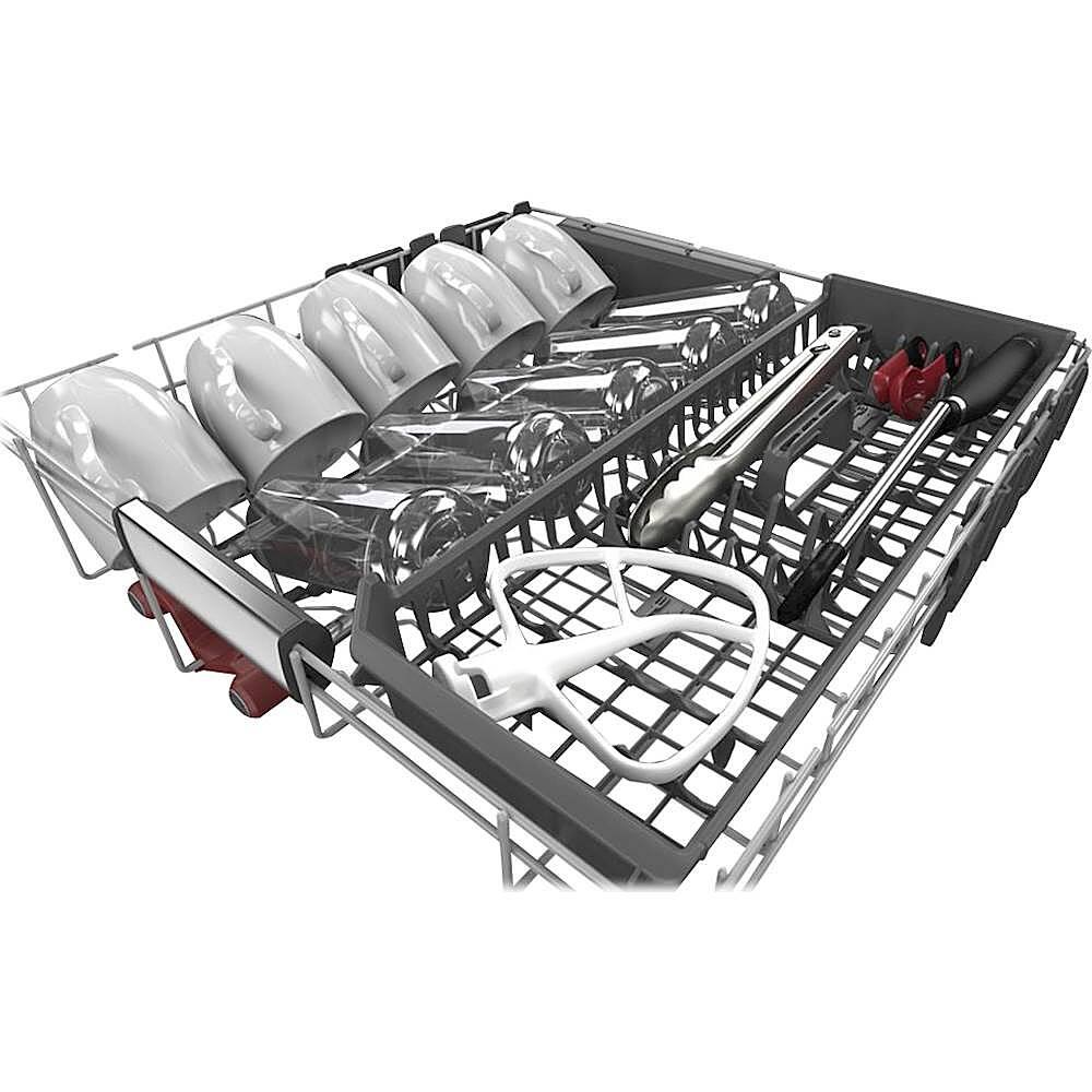 Alt View 13. KitchenAid - 24" Top Control Built-in Stainless Steel Tub Dishwasher with FreeFlex Third Rack and 44dBA - Stainless Steel.