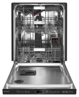KitchenAid - Top Control Built-In Dishwasher with Stainless Steel Tub, FreeFlex Third Rack, LED Interior Lighting, 44dBA - Black Stainless Steel - Angle_Zoom