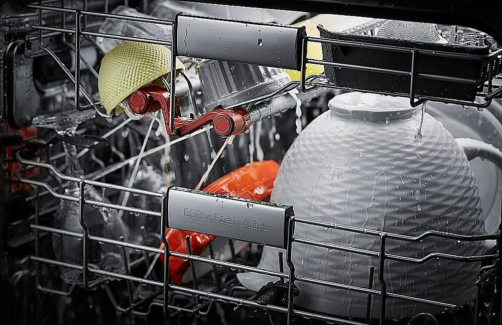 Alt View 14. KitchenAid - Top Control Built-In Dishwasher with Stainless Steel Tub, FreeFlex Third Rack, 44dBA - Black Stainless With PrintShield Finish.