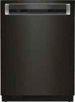 KitchenAid - Top Control Built-In Dishwasher with Stainless Steel Tub, FreeFlex 3rd Rack, 44dBA - Black Stainless Steel - Front_Zoom
