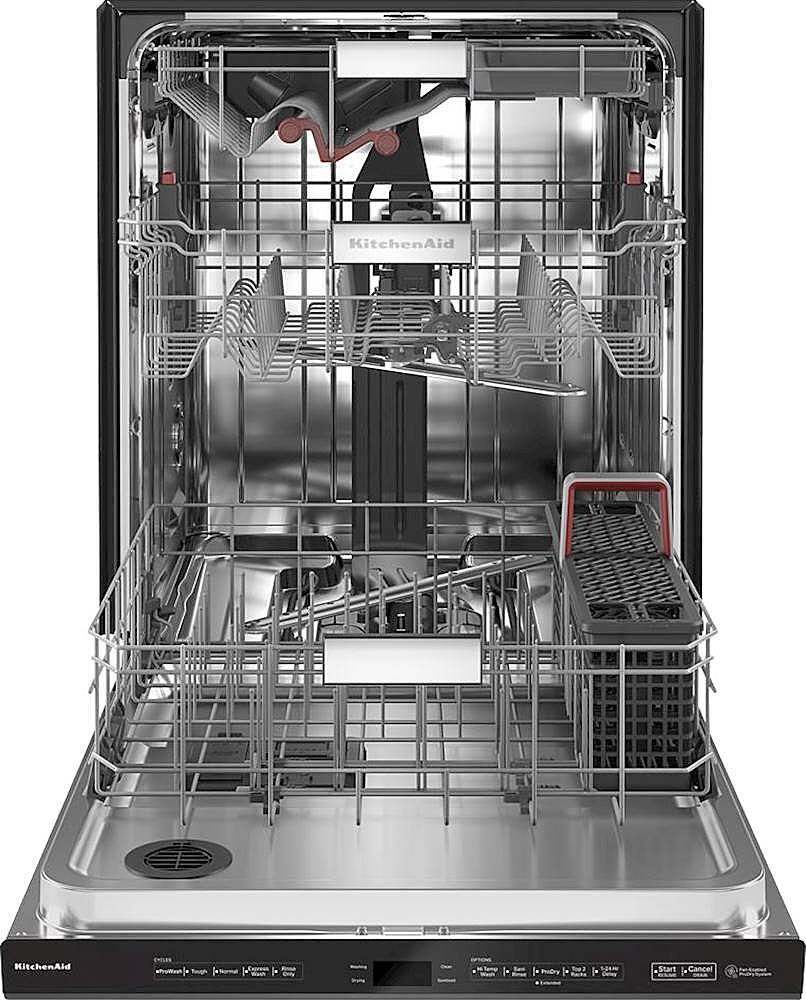 Alt View 16. KitchenAid - Top Control Built-In Dishwasher with Stainless Steel Tub, FreeFlex 3rd Rack, 44dBA - Black Stainless.