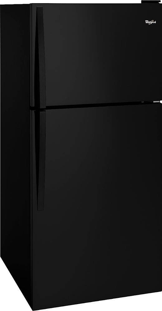 Angle. Whirlpool - 18.3 Cu. Ft. Top-Freezer Refrigerator - Black.
