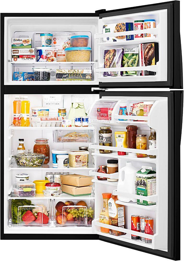 Alt View 11. Whirlpool - 18.3 Cu. Ft. Top-Freezer Refrigerator - Black.
