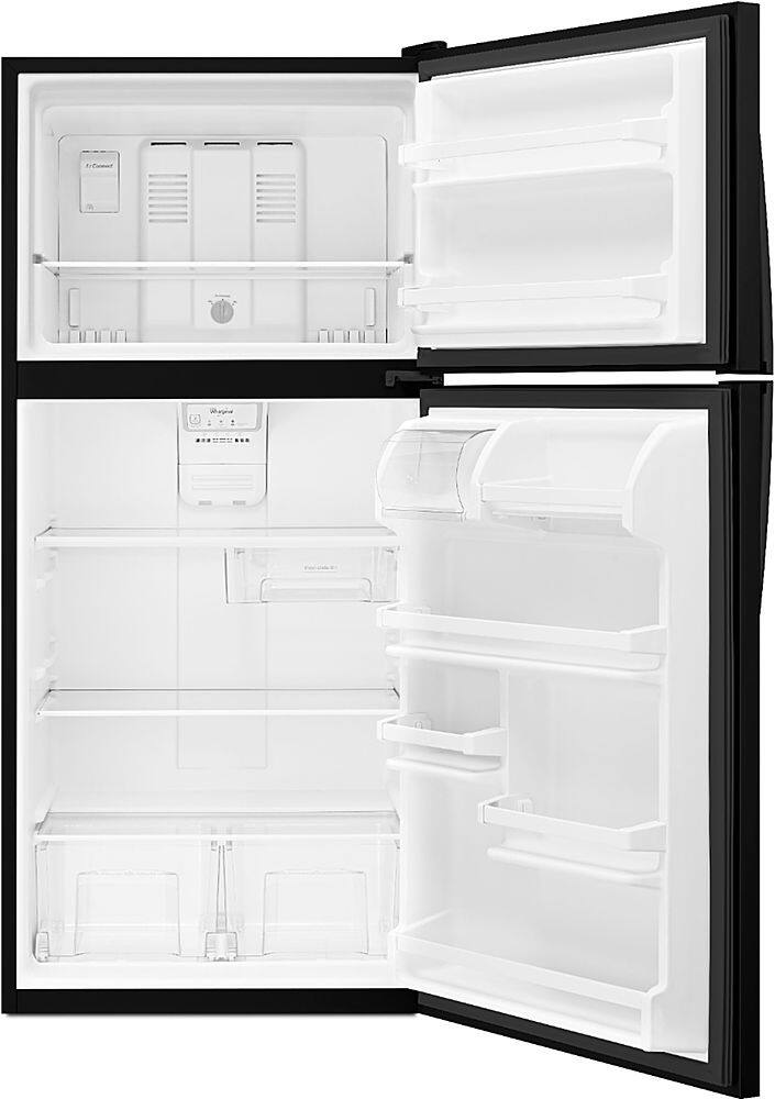 Alt View 5. Whirlpool - 18.3 Cu. Ft. Top-Freezer Refrigerator - Black.
