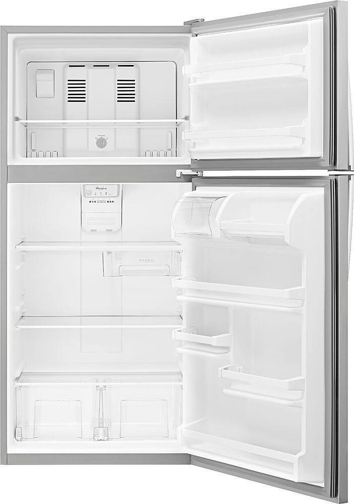 Alt View 4. Whirlpool - 18.3 Cu. Ft. Top-Freezer Refrigerator - Stainless steel.