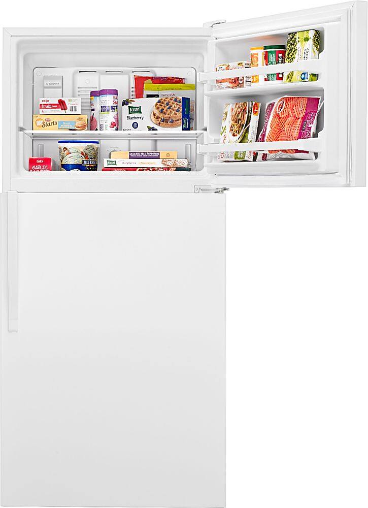 Alt View 2. Whirlpool - 18.3 Cu. Ft. Top-Freezer Refrigerator - White.