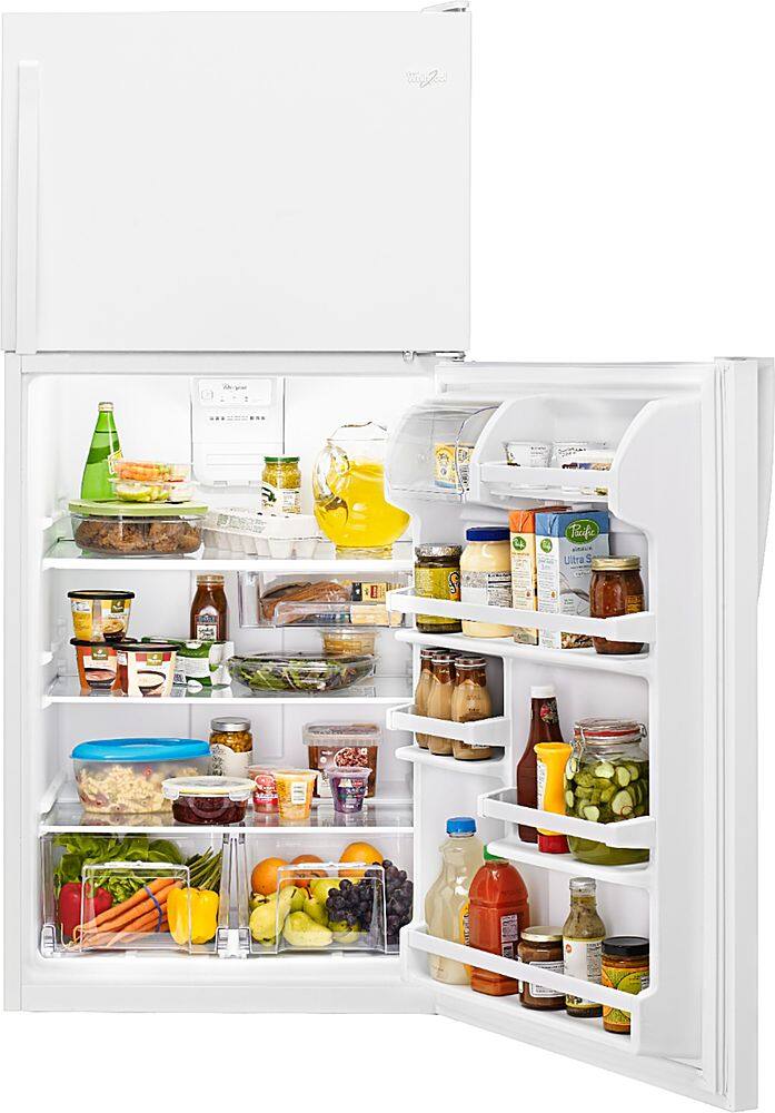 Alt View 4. Whirlpool - 18.3 Cu. Ft. Top-Freezer Refrigerator - White.