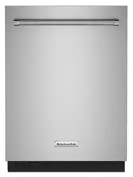 KitchenAid - 24" Top Control Built-In Tub Dishwasher with 3rd Rack, Fan-Enabled ProDry, 44 dBA - Stainless Steel