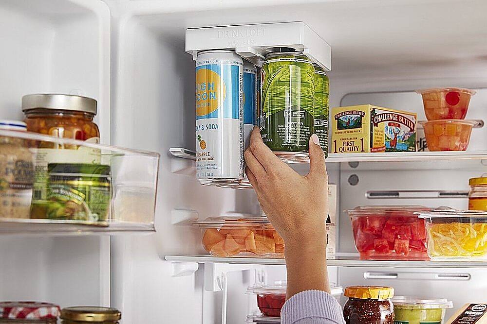 Alt View 13. Whirlpool - 12.7 Cu. Ft. Bottom-Freezer Counter-Depth Refrigerator - Fingerprint Resistant Black Stainless.