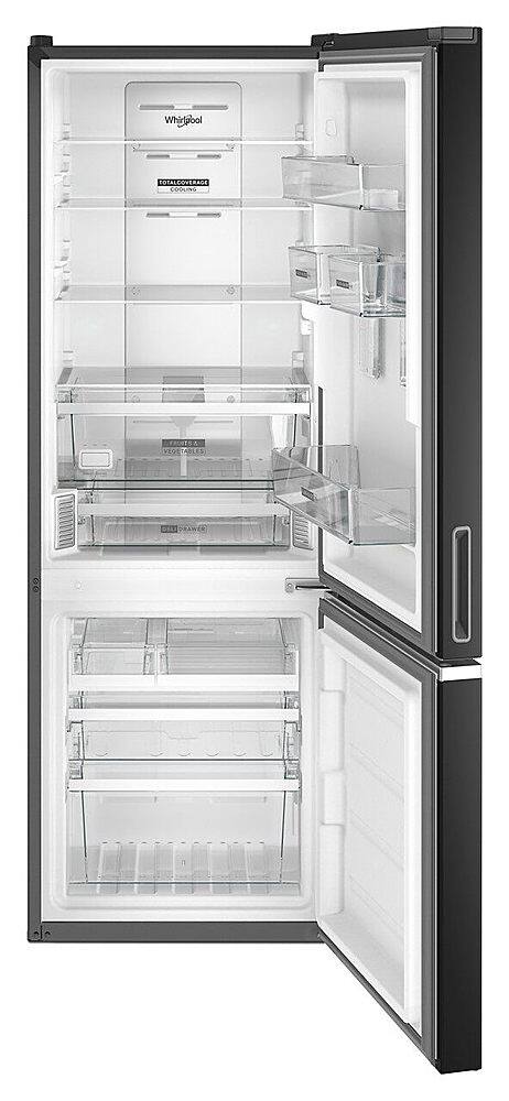Alt View 1. Whirlpool - 12.7 Cu. Ft. Bottom-Freezer Counter-Depth Refrigerator - Black.
